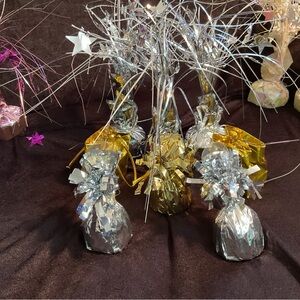 (8) Metallic Gold and Silver Party Table Centerpieces (#2)
